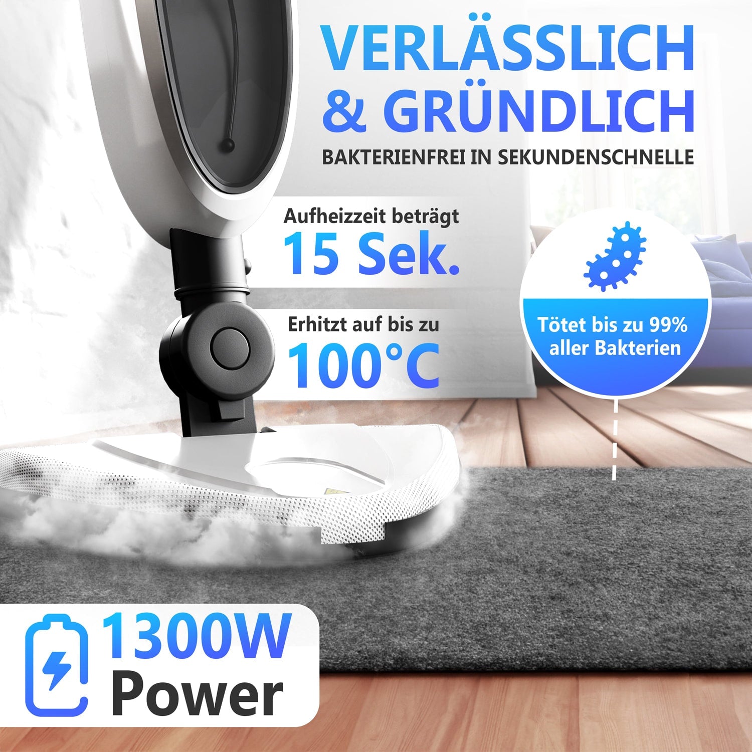 RYER Dampfreiniger Steam-it