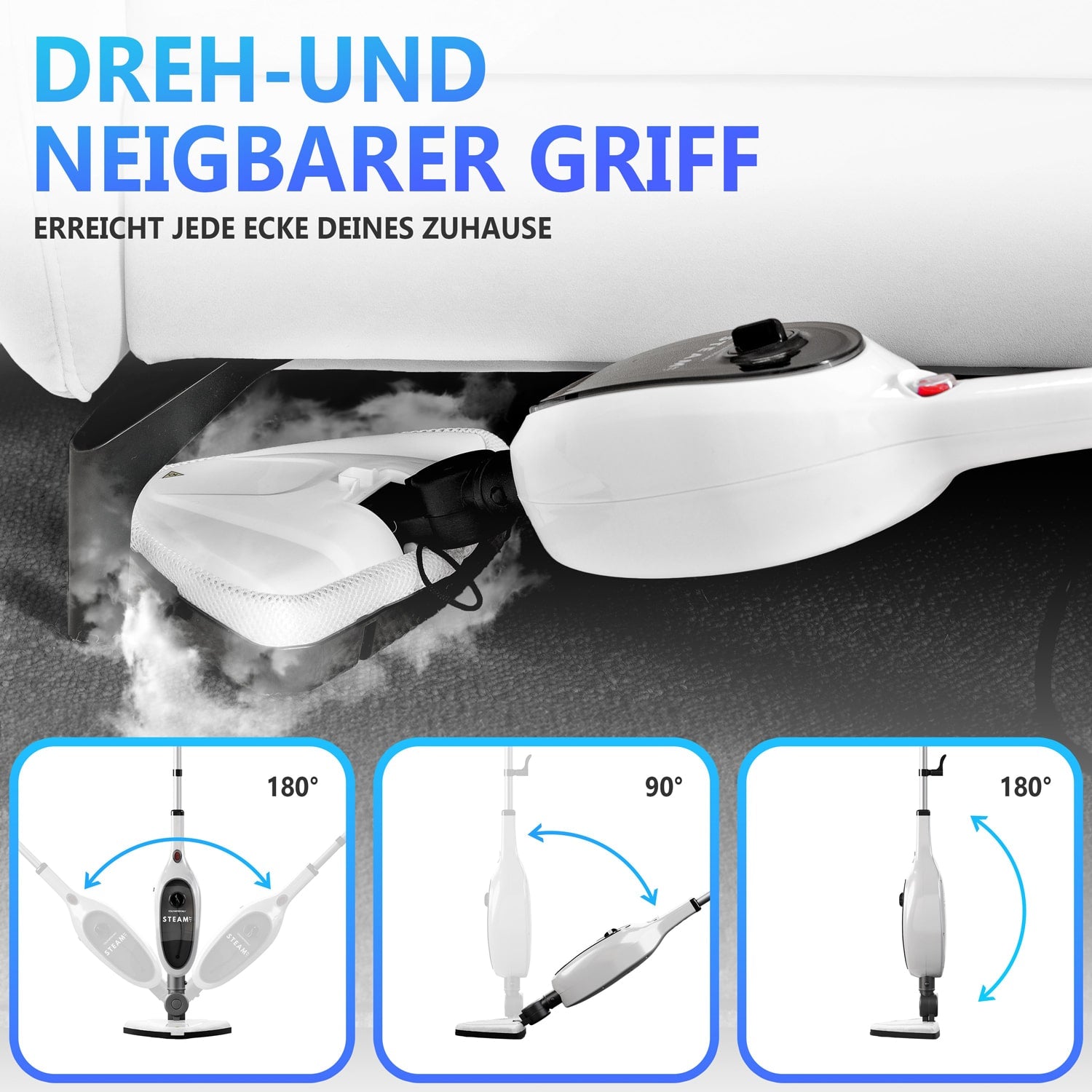 RYER Dampfreiniger Steam-it