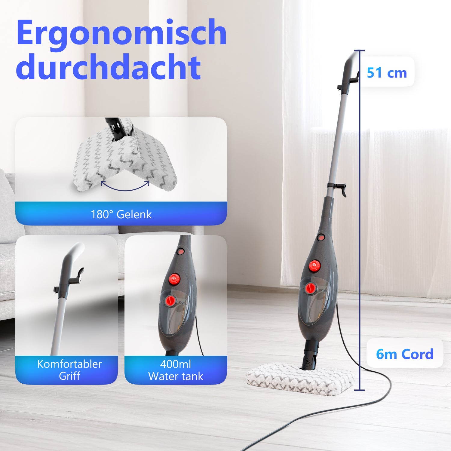 RYER Steam Cleaner Max