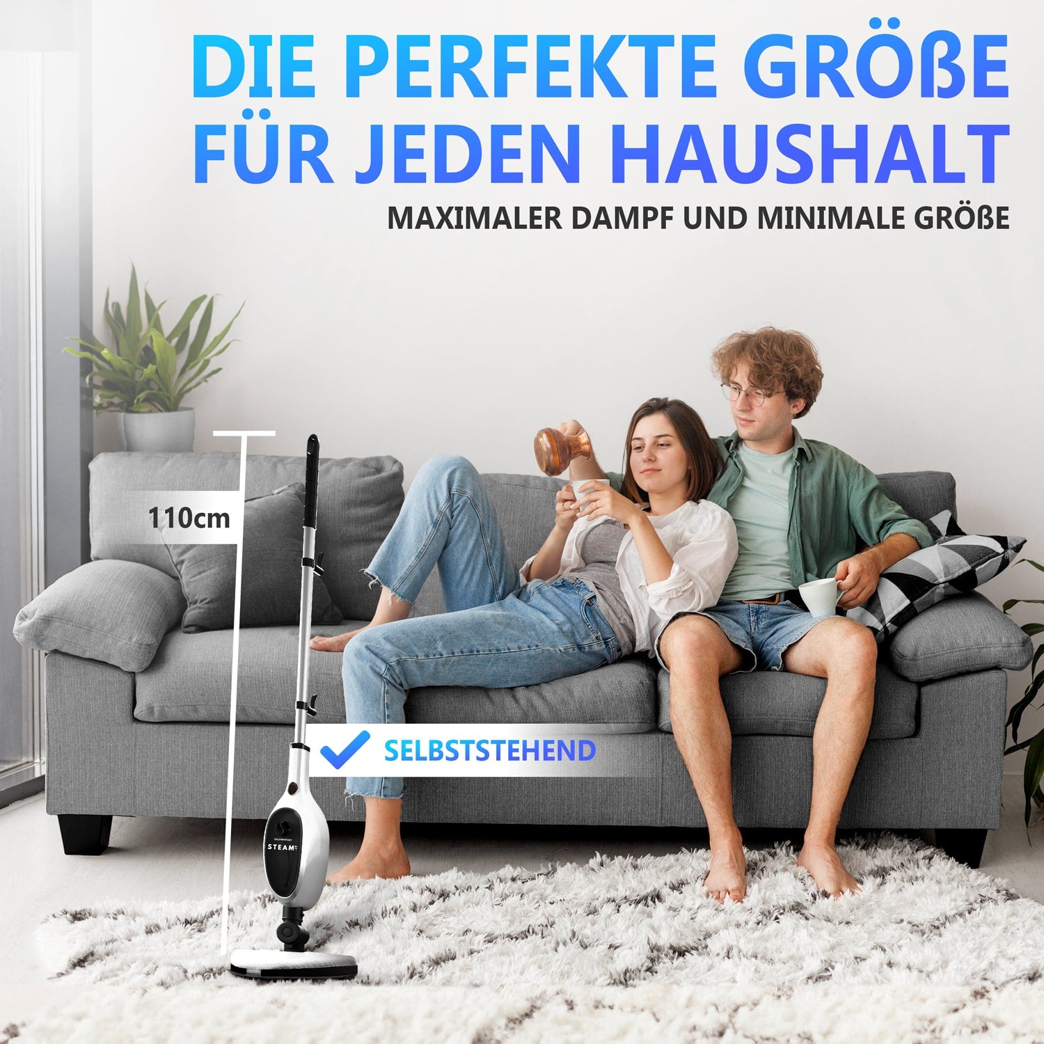 RYER Dampfreiniger Steam-it