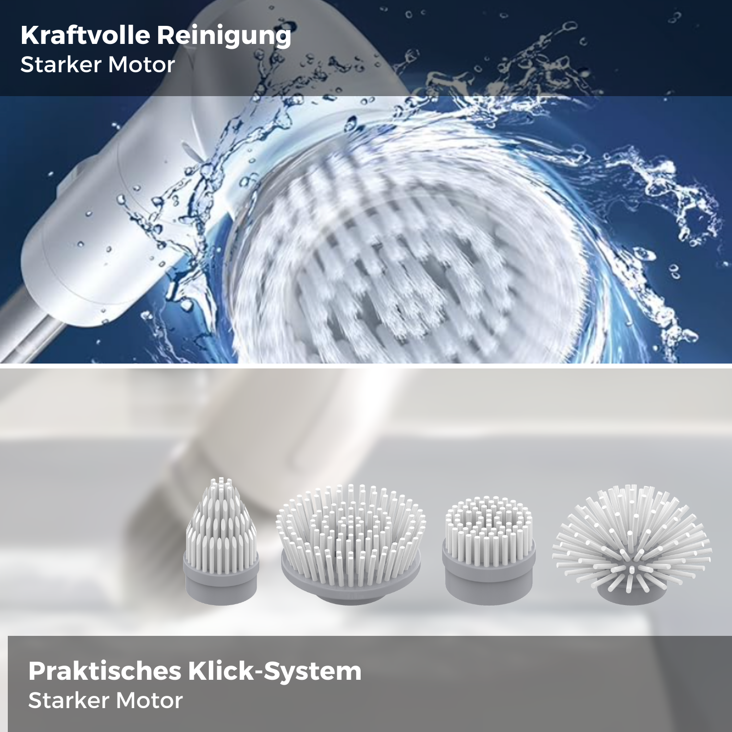 RYER Elektrische Schrubbbürste