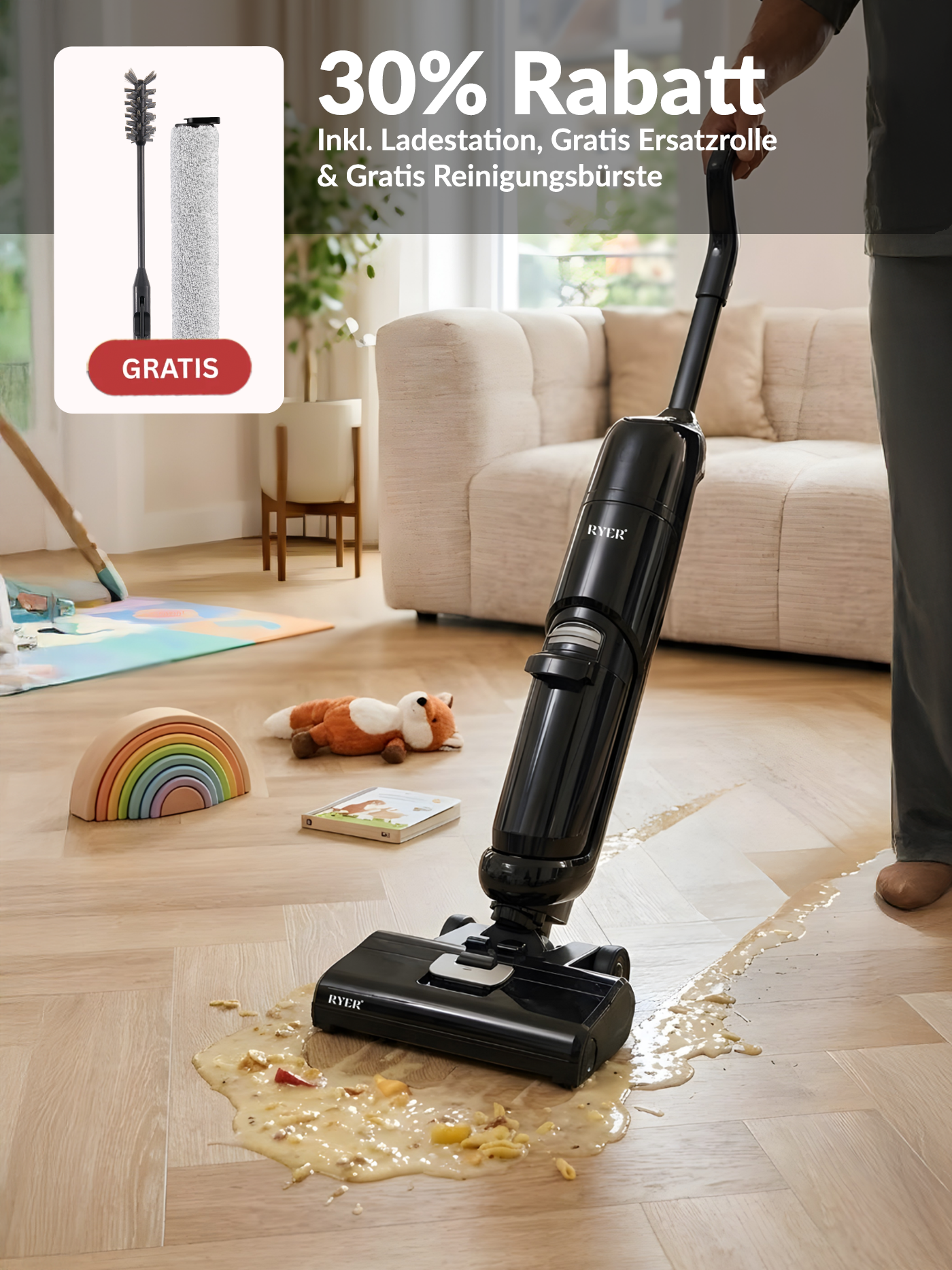 RYER DualForce Bodenreiniger