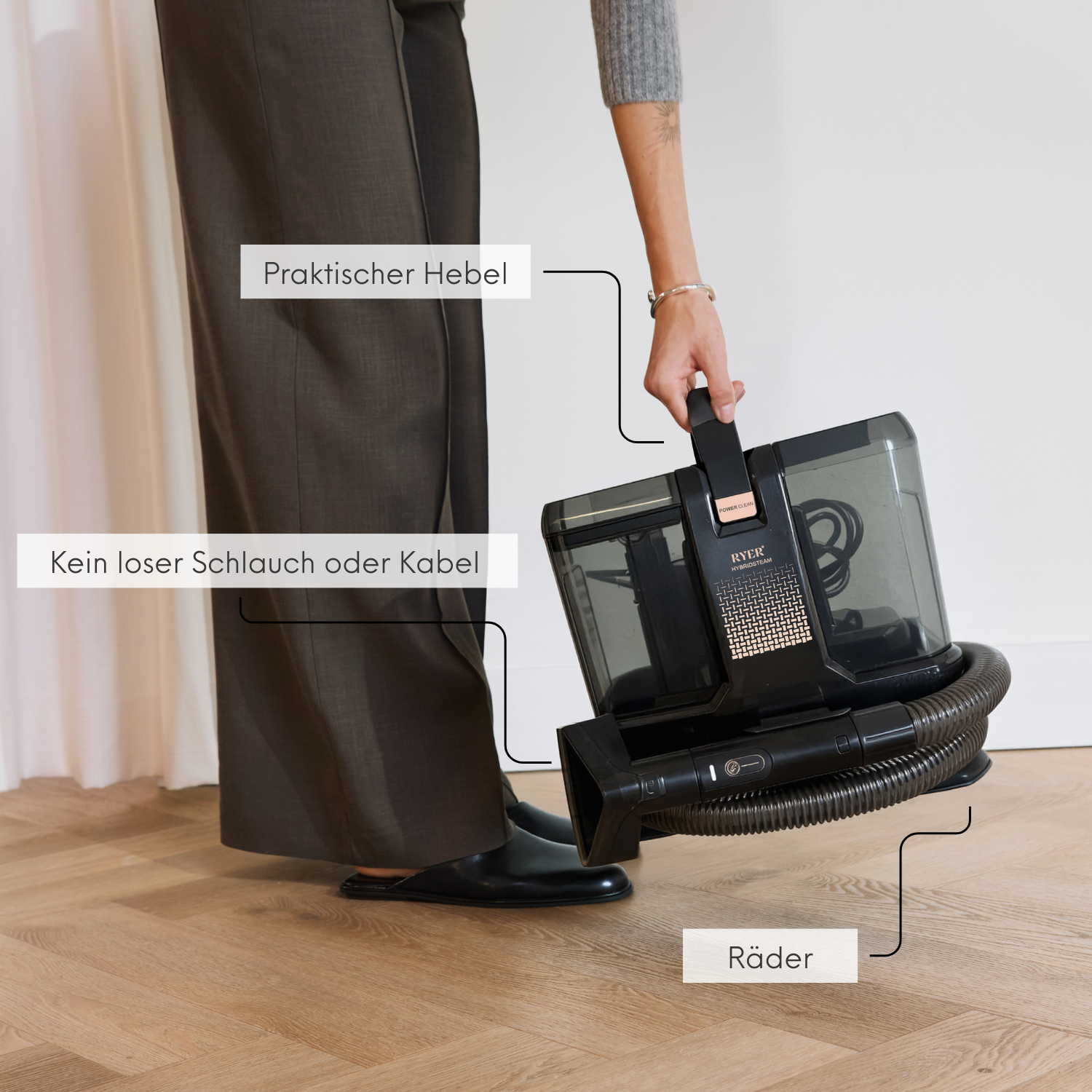 RYER Hybrid – 2-in-1 Nasssauger & Dampfreiniger