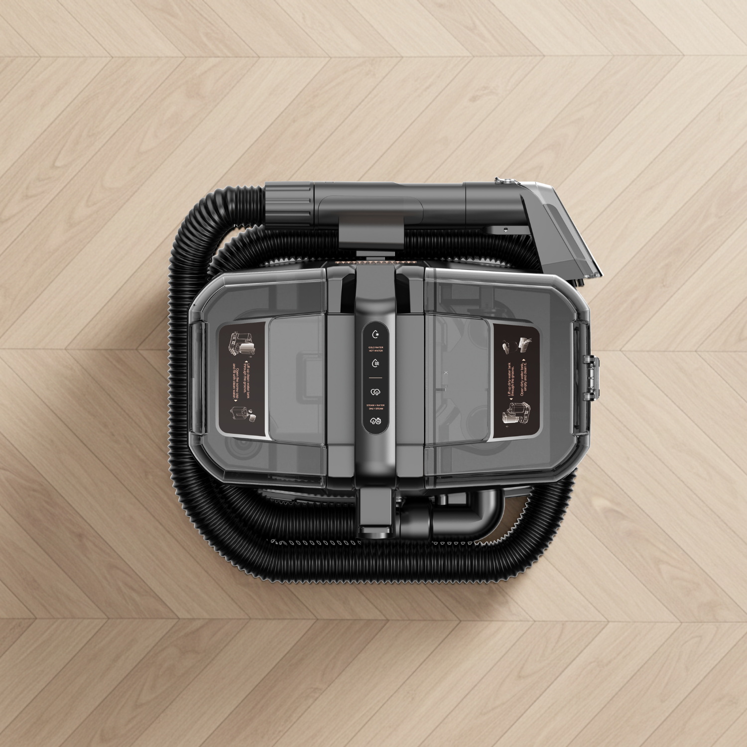 RYER Hybrid – 2-in-1 Nasssauger & Dampfreiniger